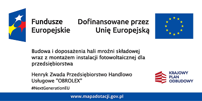Baner dofinansowania przez Unię europejską